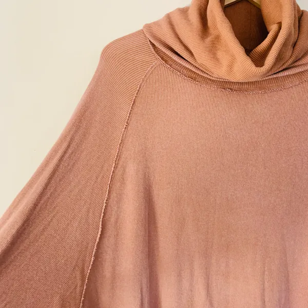 Free People We the Free Pullover Turtleneck Top in Terra Cotta size XS/S - Image 5