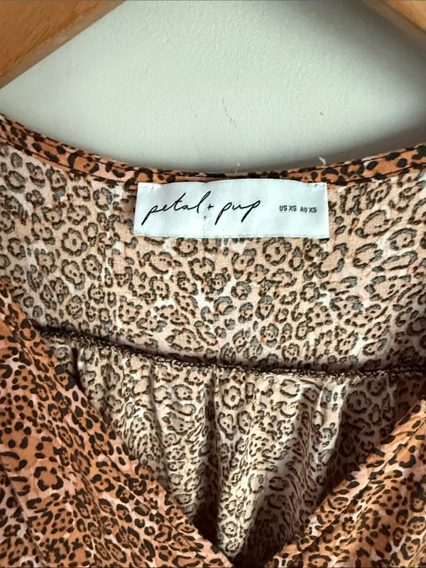PETAL & PUP Kelda Tiered Maxi Dress XS - Image 7