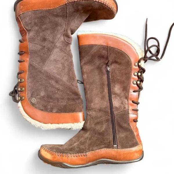 The North Face Janey Primaloft Suede Leather Winter Boots Women’s Size 8 Brown - Image 2