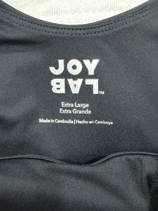 JoyLab Black Athletic Tank Romper with Subtle Chest Cutout - Image 5