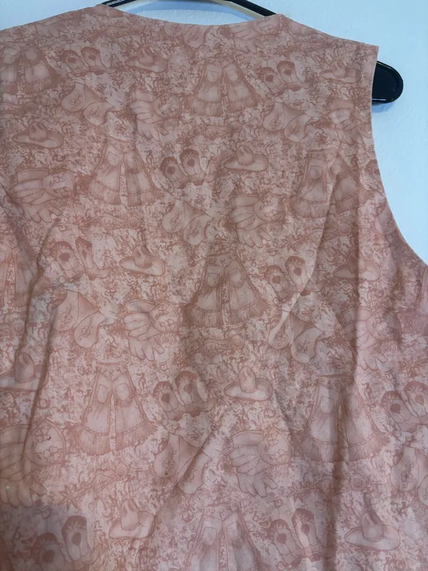Western vest Pink Size M - Image 7