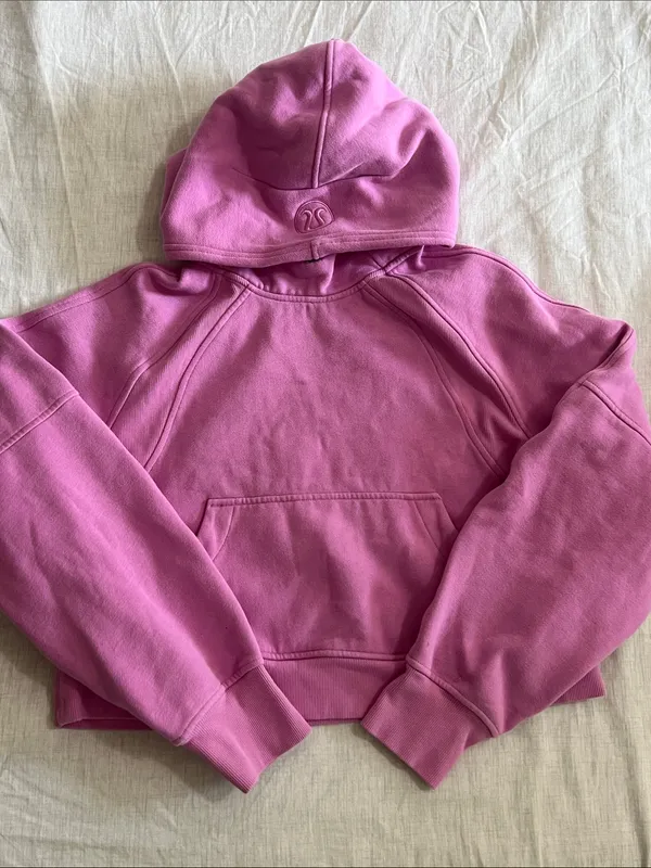 Lululemon Scuba Oversized Hoodie Cropped Pink Size‎ XS/S - Image 2