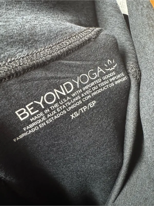 Beyond Yoga Spacedye Foldover Space Dye Wide Leg Pants Darkest Night XS NEW NWT - Image 5