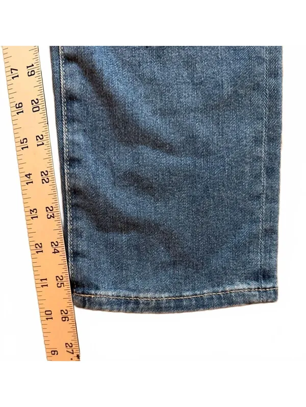AG Adriano Goldschmied Ex-Boyfriend Slouchy Slim‎ Blue Jeans Size 24R Distressed - Image 3