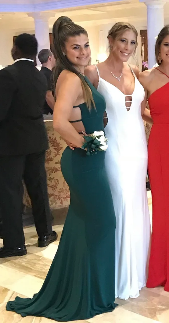 Camille La Vie Forrest Green Prom Dress - Image 2