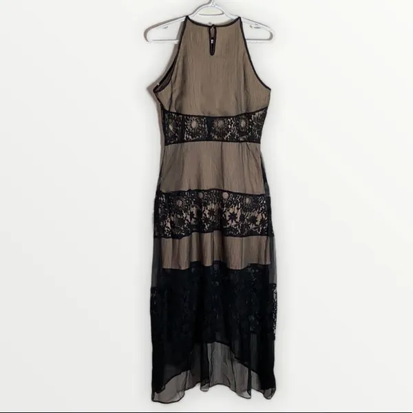 Foxiedox Tristan Lace & Chiffon black maxi dress size L - Image 5