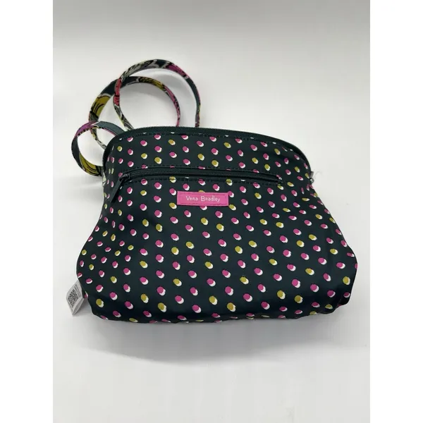 Vera Bradley Crossbody Bag Womens Small Multicolor Quilted Floral Zip Pockets - Image 8