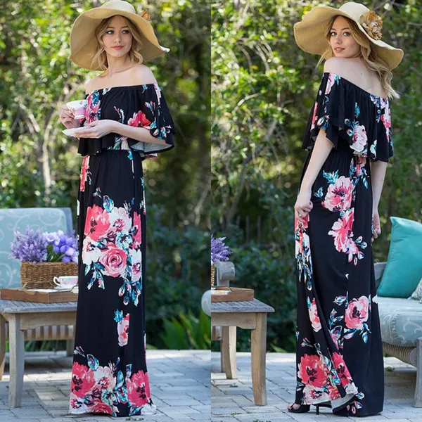 IVORY // Double Ruffle Off Shoulder Maxi Size M - Image 3
