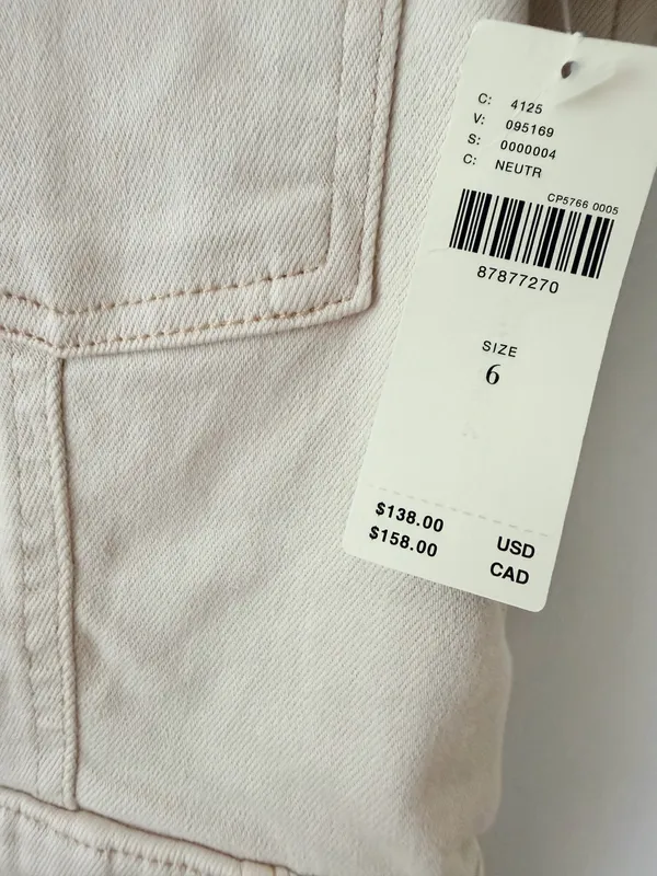 Anthropologie Pilcro The Kit Utility Romper in Beige , Size 6 - Image 12