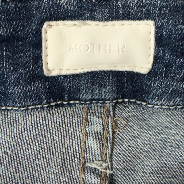 1303 | Mother High Waisted Looker Crop Bake Sale Brawl Jeans Blue Womens 27 - Image 5
