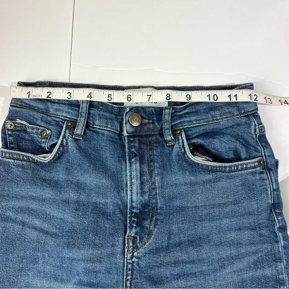 Reformation High & Skinny Jeans Havana Wash High Rise Blue‎ Denim Size 24 - Image 7
