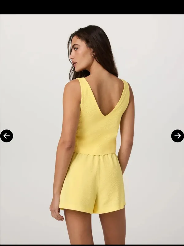 Vuori Villa Textured Crop Tank Top - Image 2