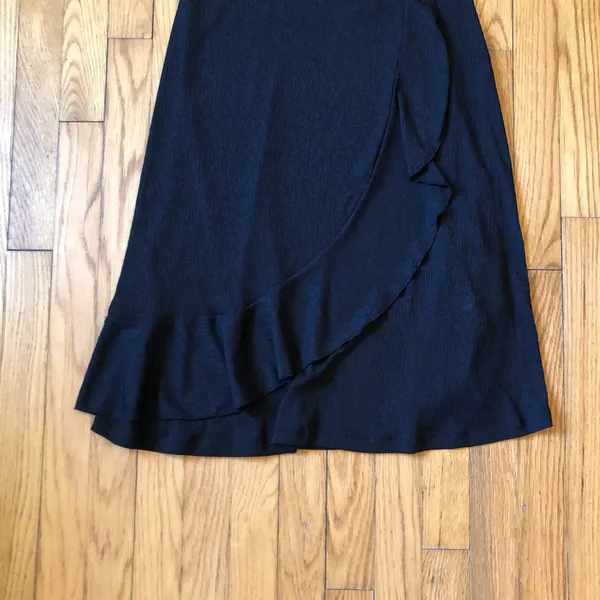 Zara NWT Women's Black Empire Waist Spaghetti Strap V-Neck Sundress Size M - Image 2