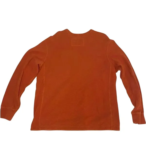 Eddie Bauer Burnt Orange Waffle Knit Thermal Long‎ Sleeve Shirt XL - Image 2