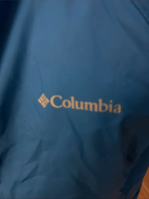 Columbia Women's Bright Blue Hooded Shell Jacket - Image 5
