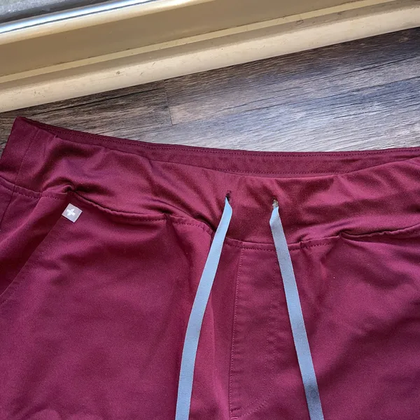 FIGS Burgundy Scrub Pants - Image 2