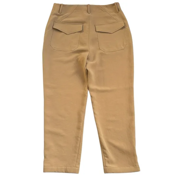 Veronica Beard Cropped Snap Ankle Pants Tan Size 8 - Image 7
