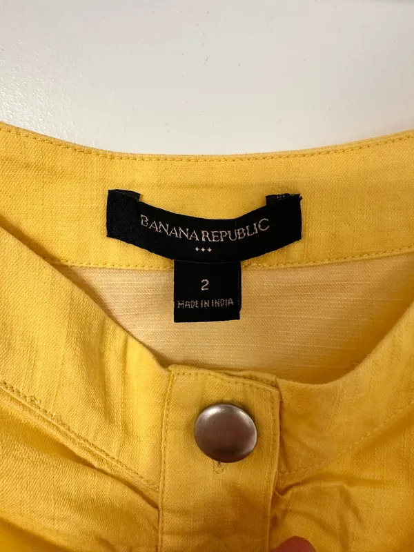 Banana Republic Dress Yellow - Image 7