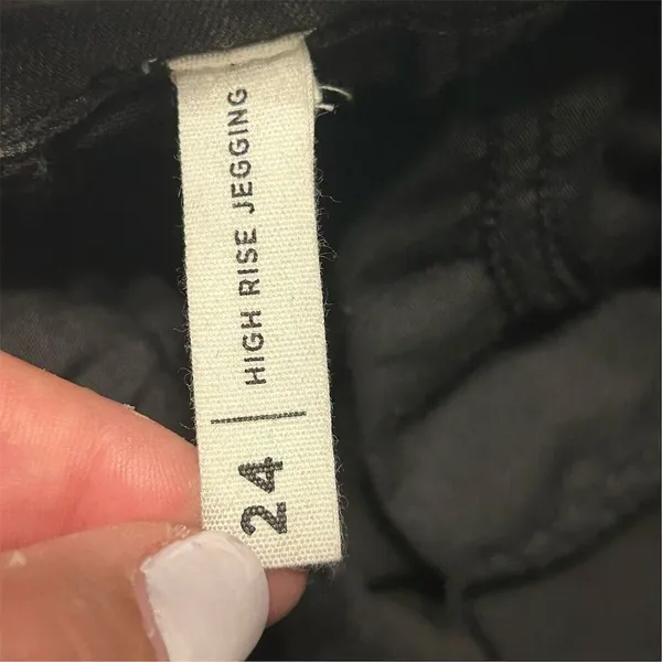 PacSun Women's High‎ Rise Jegging Jeans Black Distressed Size 24 - Image 10