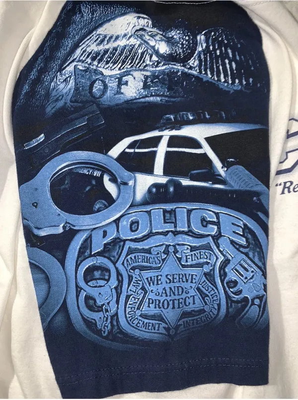 COPS "Rebuilding shattered lives" graphic tee size M White Size M - Image 7
