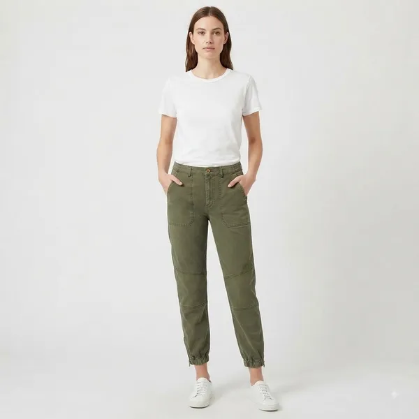 Pistola Olive Green Utility Jogger Cargo Pants Ankle Zip Size 31 - Image 12