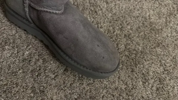 UGG Bailey Button Gray Suede Boots - Image 6
