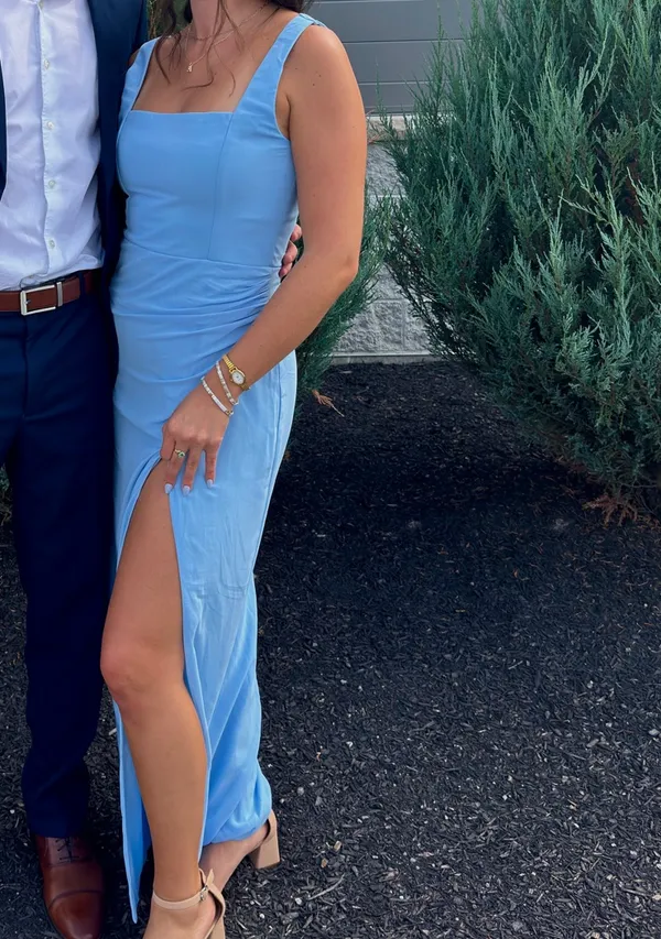 Lulus Maxi Dress Blue - Image 2