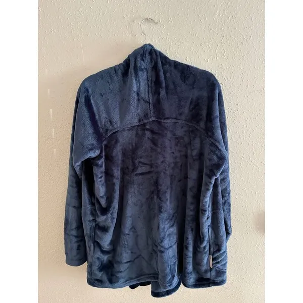 Ugg Ilsa Plush Fleece Open Lounge Cardigan Navy Blue L - Image 7