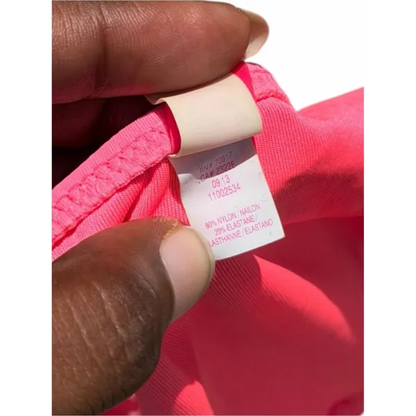 Victoria’s Secret Bikini Set 32D Multicolor Striped Halter Pink Swim Beach Y2K - Image 10