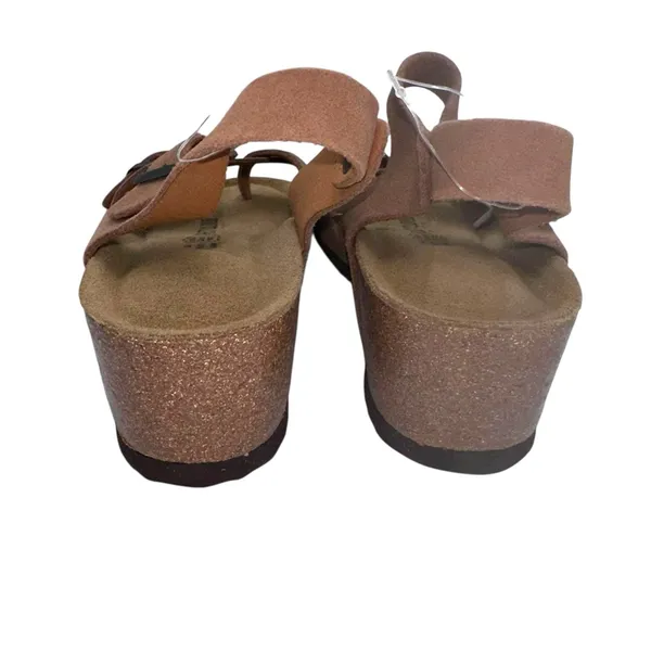 New‎ Women'S Size 6 Project Cloud Barrett Wedge Sandals-Leather-Cork Tan - Image 4