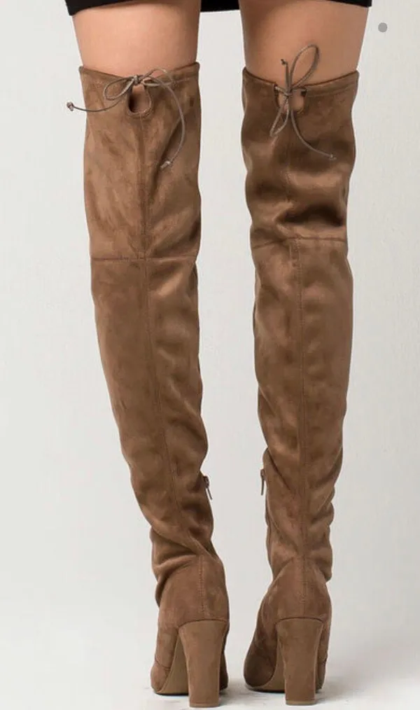 Over-the-Knee Suede Boots - Image 3