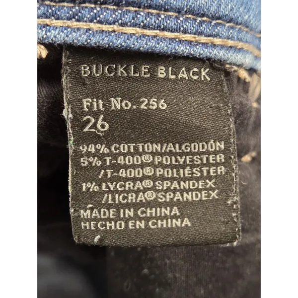 Buckle Black Stretch Skinny Jeans Size 26 - Image 4