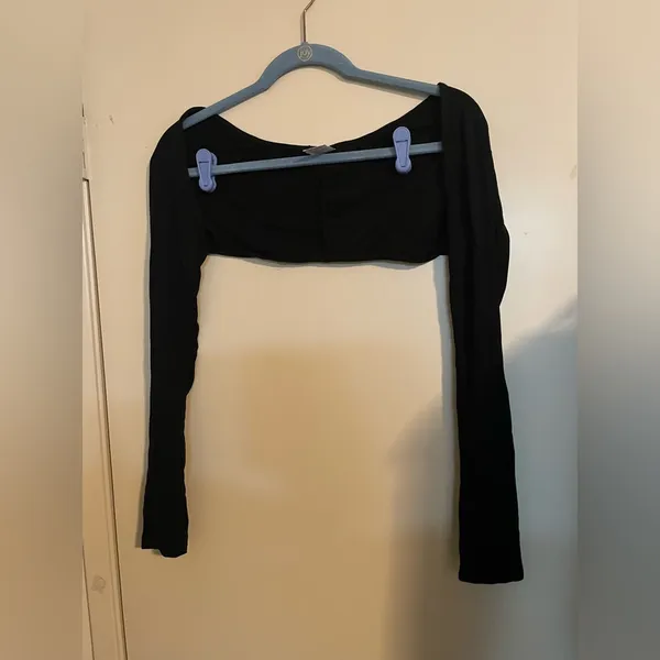 Women Crop Shrug Tops Casual Sun Protection Long Sleeve Cardigan - Image 2