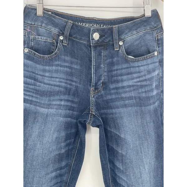 American Eagle Womens Size 4 Regular Skinny‎ Jeans Q0009 - Image 2