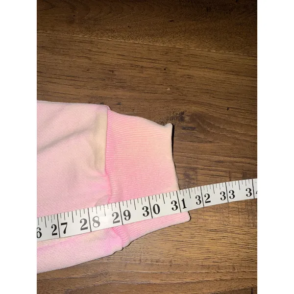 Something Navy Meghan Paperbag Sweatpants Joggers Pink High Waist Small - Image 4