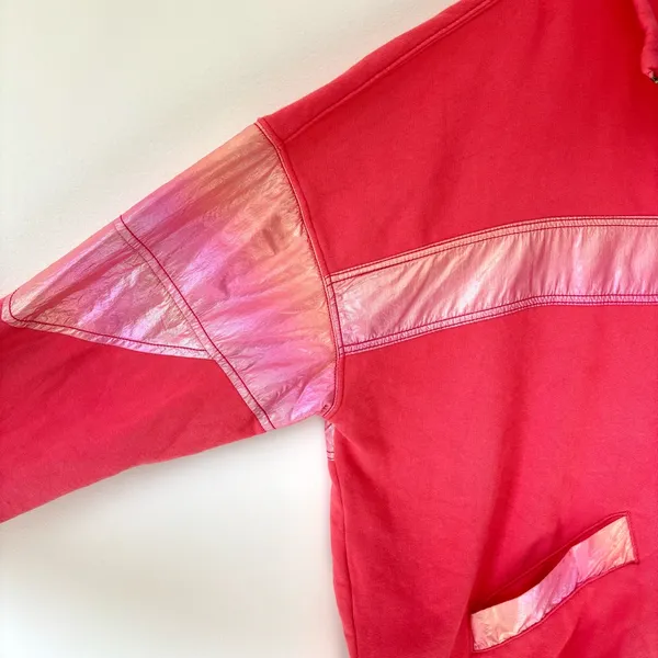 Free People Movement Away We Go Half Zip Pullover Pink Hibiscus Iridescent - Image 7