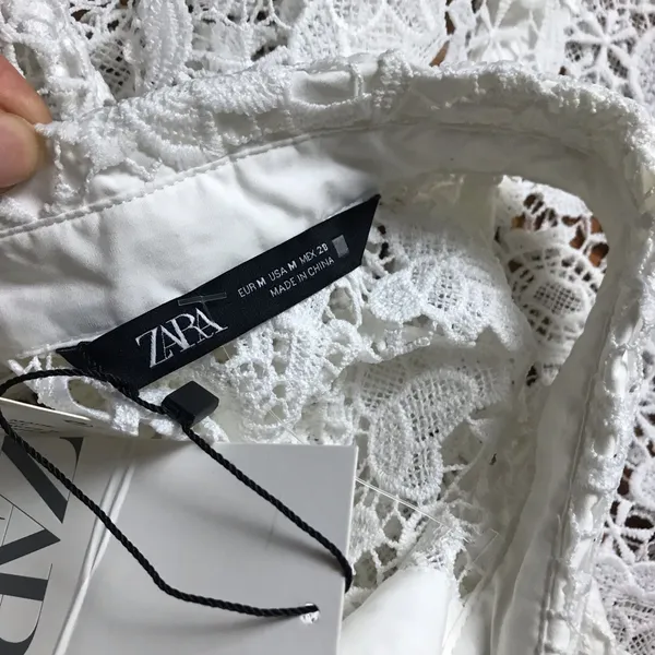 Zara White Lace Sleeveless Top NWT - Image 5