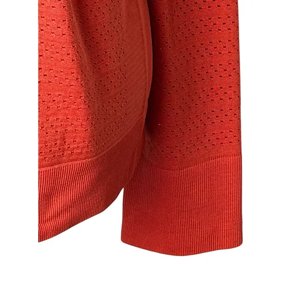 Lululemon Breeze By Long Sleeve Squad‎ Tee Women 10 Orange Top Yoga Athleisure - Image 7