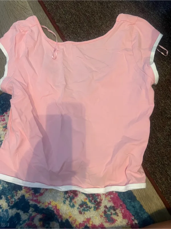 Urban Outfitters Out from under Pink Women's Short Sleeve Scoop Neck Top - Image 6