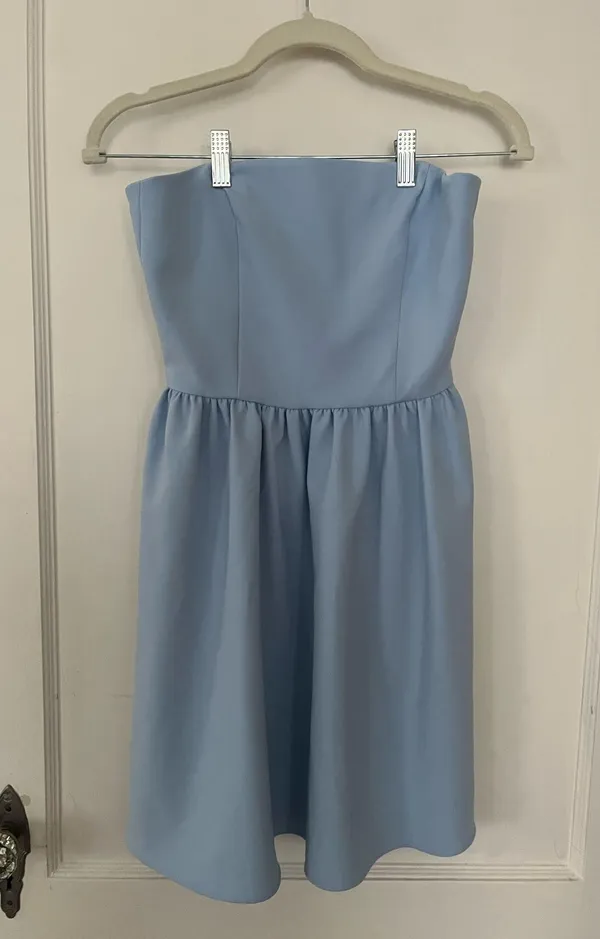 french connection strapless blue mini dress - Image 2