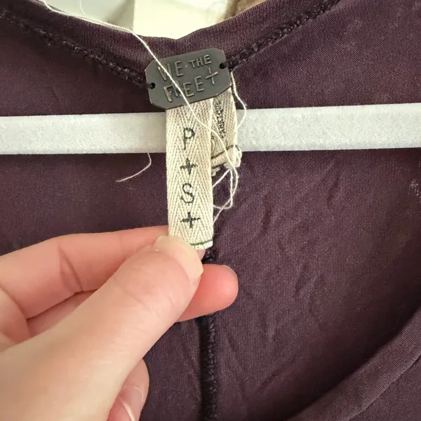 We The Free Long Sleeve Henley Top - Plum - Image 2