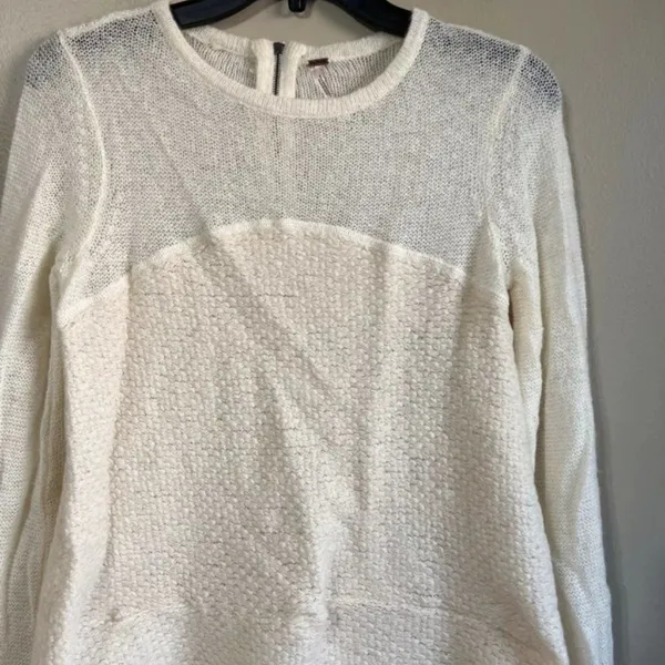 Free People XS ivory‎ sweater dress - Image 2