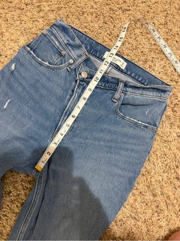Abercrombie & Fitch The ‘90s Straight Ultra High Rise Jean Crossover Waist 26/2 - Image 11