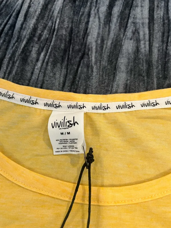 Women's Yellow Casual Top Size M Size M - Image 3