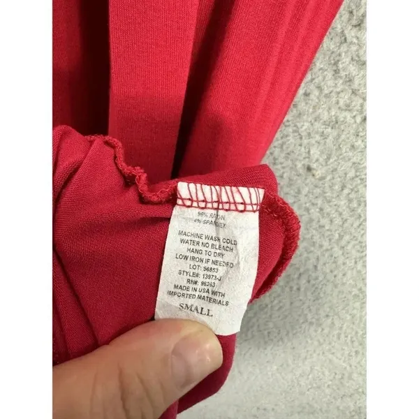 Olivia Rae midi sundress‎ womens small red sleeveless high waist blouson beach - Image 8