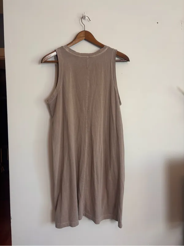 Old Navy Tan Mollusk Vintage Sleeveless Mini Shift Dress with Pockets - Image 7