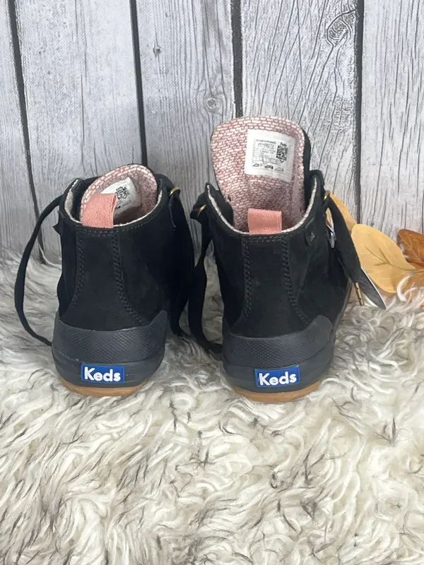 Title: Black Suede Lace-Up Boots – Size 7 (Brand New!) - Image 6