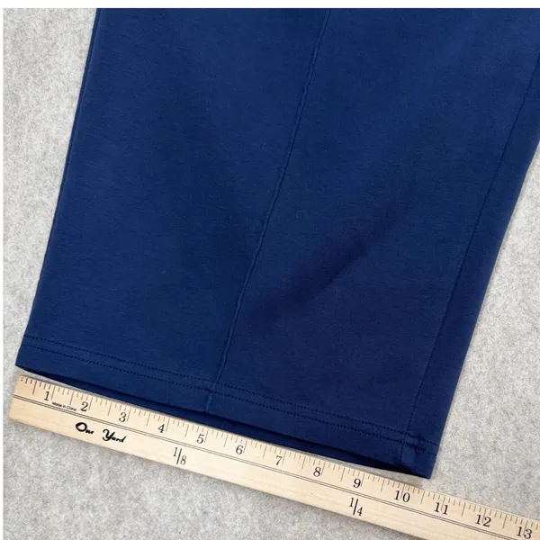 Wide Leg Sweatpants Women 2XL Pinspark Blue Athleisure Loungewear Minimalist - Image 7