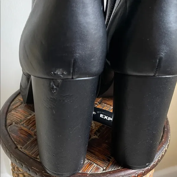 Women’s Ex press Black Grunge, Whimsigoth Lace-Up Ankle Boots - Image 5