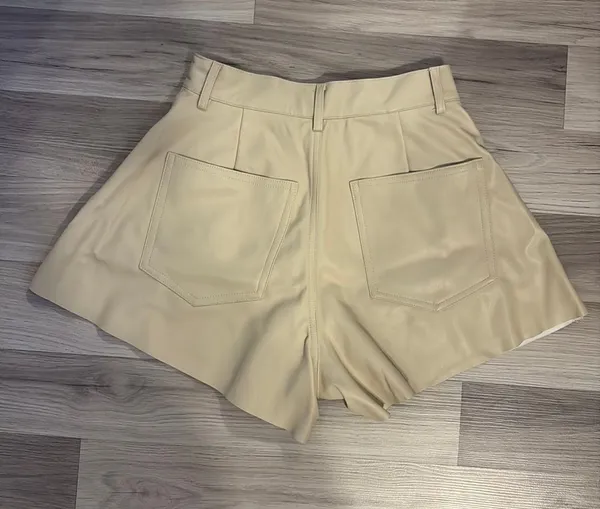 We Wore What White Leather Shorts - Image 2